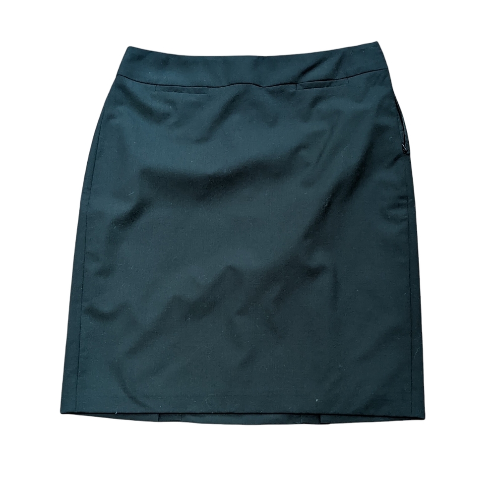 NWOT Banana Republic black wool suit pencil skirt, black, - size 6 petite